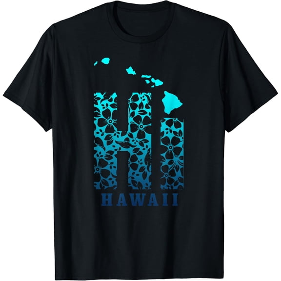 Hawaii Islands Map Surf Hilo Maui T-Shirt