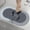 Gray, variant on Ikohbadg Rubber Bath Mats Quick-Drying Non-Slip Bathroom Mat Super Absorbent Bath Mat Instant Dry Bath Mat, Bathroom Rug in Front of The Kitchen Sink, Shower Room, Bathtub, Oval, 16 x 24 Inch, Blue