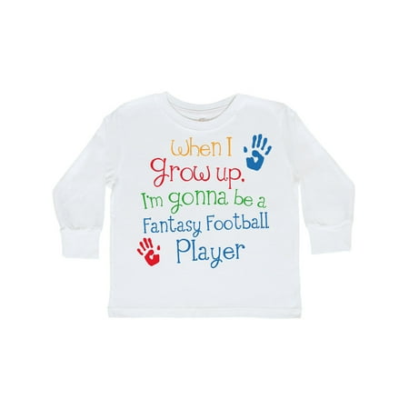 

Inktastic Fantasy football player Future Gift Toddler Boy or Toddler Girl Long Sleeve T-Shirt