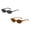 Black 1PCS & Brown1 1PCS, variant on Retro Oval Sunglasses for Women Vintage 90s Y2K Trendy Designer Sun Glasses Black 1PCS & Brown2 1PCS