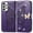 Purple, variant on Dteck Case for Samsung Galaxy A53 5G,Magnetic Leather Card Holder Wallet Case Diamond Glitter Bling Butterfly Patterned Kickstand Flip Shockproof Cover,Purple