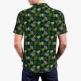 thumbnail image 5 of Xecao Tropical Leaves1 for Mens' Casual Short Sleeve Button-Down Polo Shirts for a Classic Golf Look, 5 of 9