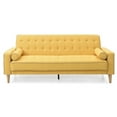 thumbnail image 4 of Glory Furniture Andrews Twill Fabric Upholstered Sleeper Sofa in Yellow, 4 of 6