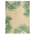thumbnail image 1 of Better Homes & Gardens 7 ft. x 10 ft. Printed Green Palm Outdoor Rug, 1 of 7