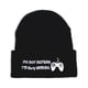 thumbnail image 3 of Qarigey Gorros Beanie para hombres No molestar Gaming Cuffed Knit Elástico Ropa Suministros Clima frío Moda Día de San Valentín Sombreros, 3 of 6