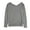 Grey - gray, variant on Project Social T Womens Solid Long Sleeve Basic T-Shirt, White, Small