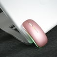 thumbnail image 2 of Aibecy 2.4G Wireless Slim Mouse Less Noise 3 Adjustable DPI 7-color Breathing Light Rechargeable Mouse for Laptop Computer, Rose Gold, 2 of 7