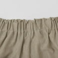 thumbnail image 7 of Comdrip Womens Shorts Casual! Womens Casual Elastic Waist Shorts High Waist Wide Leg Pleated Business Work Trouser Shorts without Pockets Dress Shorts for Women Khaki XL, 7 of 7