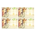 thumbnail image 2 of MKHERT Vintage Bicycle with Flower On Basket Placemats Table Mats for Dining Room Kitchen Table Decoration 12x18 inch,Set of 4, 2 of 4