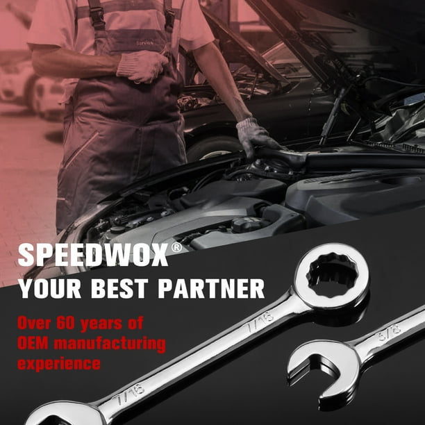 SPEEDWOX Mini SAE Ignition Wrench Set 10 Pcs 5 32