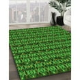 thumbnail image 2 of Ahgly Company Indoor Round Patterned Deep Emerald Green Area Rugs, 4' Round, 2 of 6