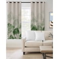 thumbnail image 2 of Green Forest Kitchen Curtains Farmhouse Botanical Tree Scenery Beige Cafe Short Curtains for Bathroom Blackout Window Curtain Grommet Small Window Treatment Drapes for Bedroom Living Room 42"x45"x2, 2 of 9