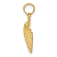 thumbnail image 2 of 14k Yellow Gold Scallop Shell Pendant Charm, 2 of 4