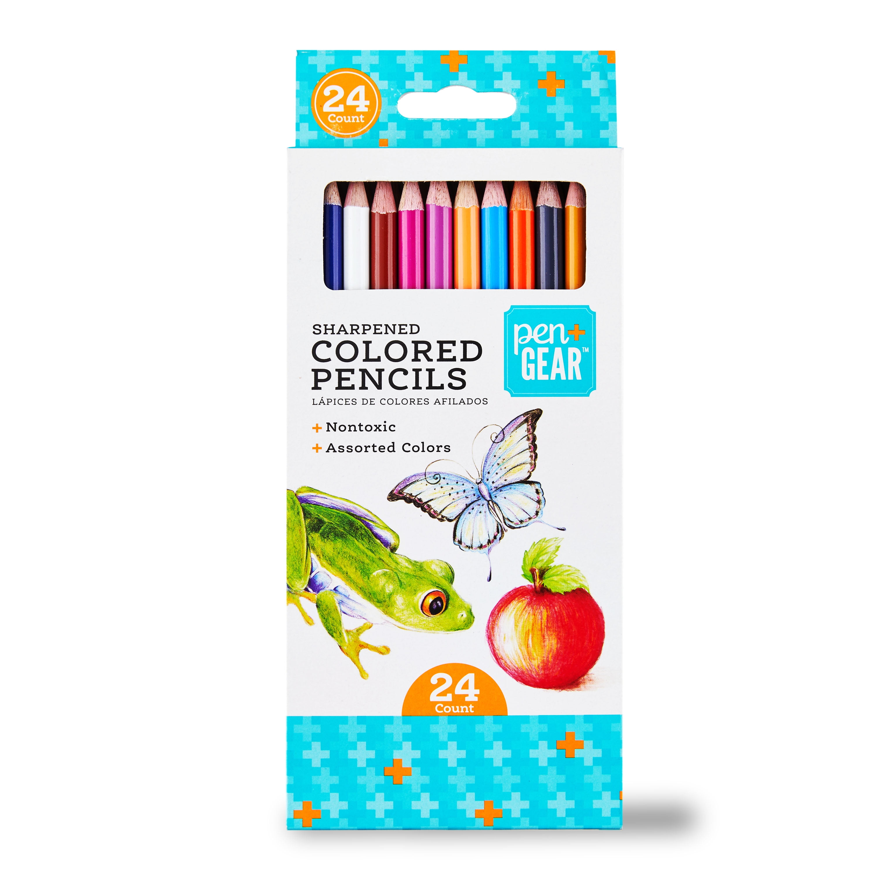 Pen+Gear Sharpened Colored Pencils, 24 Count