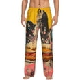 thumbnail image 2 of Lsque Psychedelic Band Hotdog Art Print Men's Pajama Pants, Lounge Pant - Comfortable Home Wear,Elastic Waistband, Stylish Design-X-Large, 2 of 9