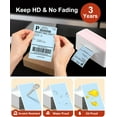 thumbnail image 2 of 4x6 Thermal Labels for Shipping Label Printer - 500PCS Blue Mailing Labels - 4x6 Direct Thermal Label Fanfold Compatible with Rollo,MUNBYN,JADENS,POLONO,Nelko - Water/Oilproof - NO BPA/BPS, 2 of 8