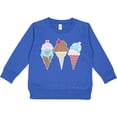 thumbnail image 2 of Inktastic Retro Valentine Ice Cream Cones Toddler Sweatshirt, 2 of 4