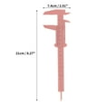thumbnail image 6 of Unique Bargains 1 Pc Mini Eyebrow Measuring Ruler Double Scale Aliper Measuring Tool 8.27"x2.91" Pink, 6 of 7