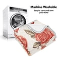 thumbnail image 6 of 50x60 inch Crystal Fleece & Arctic Fleece Blanket Soft Bed Throws for Home or Camping Watercolor Red Roses, 6 of 7