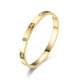 thumbnail image 1 of Brazalete de acero de titanio dorado para mujer con piedras de circonita cúbica, regalos de brazalete, 1 of 5
