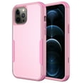 thumbnail image 2 of iPhone 12 Pro Case , iPhone 12 Case , [ Pink + Pink ] Shockproof Heavy Duty Armor Protective Phone Cases Hard Rugged Bumper Cover for iPhone 12 / 12 Pro 6.1 inch, 2 of 7