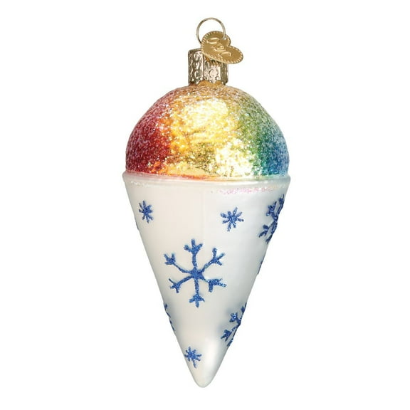 Old World Christmas 32254 Snow Cone Glass Blown Ornament Snow Cone