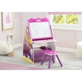 thumbnail image 3 of Disney Princess Deluxe Kids Art Table and Stool Set with Easel and Toy Organizer, Multicolor, 3 of 10