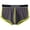 1Pack:Dark Gray, variant on Men's Comfort Flex Contrast Stitch Tag-Free Boxer Brief Underpants, Black, 1-Pack, XL