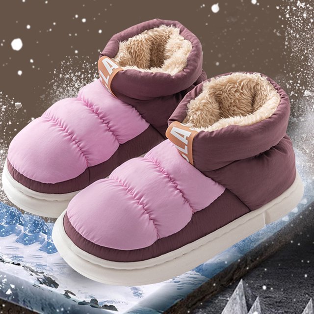 Tenis Zapatillas planas de algodón antideslizantes térmicas antideslizantes en artículos para el hogar (36-37) rosa Likrtyny Tenis De Mujer Tenis De Hombre