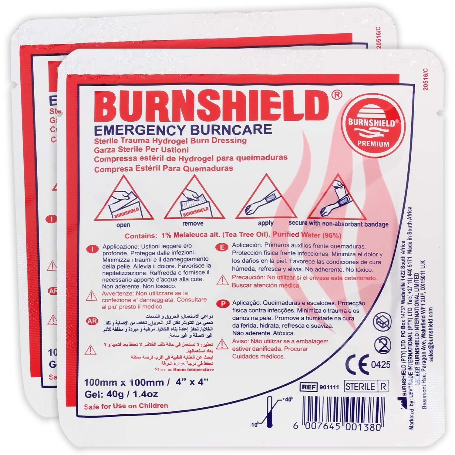 long Suradam Ondraaglijk EverOne Burnshield 4 X 4 (10cm X 10cm) Burn Dressing - 2 Pack - Walmart.com