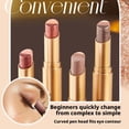 thumbnail image 2 of Gradient Eyeshadow Stick for Beginners | Three Color Fine Gradual Shine High Gloss Makeup, One Touch Shaping & Layered Effect, Matte Earth, Pearlescent Earth, Coffee Orange, 2 of 8