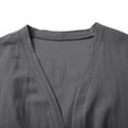 thumbnail image 3 of Linen Cardigans for Women 2025 Lightweight 3/4 Sleeve Open Front V Neck Long Cardigan Coat Outerwear Cover Up, 3 of 8