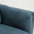 thumbnail image 2 of Noble House Julisa 58" Modern Chenille Fabric Loveseat with Removable Cushion, Fixed Backrest, Blue, 2 of 8