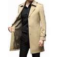 thumbnail image 3 of Men'S Versatile Trench Coat for Spring, Autumn, and Winter - Stylish and Functional Khaki M, 3 of 7