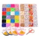 thumbnail image 1 of 2 Cajas de Abalorios de Arcilla Polimérica, Abalorios Colgantes, Espaciador Plano, de Letras Sueltas para Collar, Brazaletes, Pulseras, 1 of 8