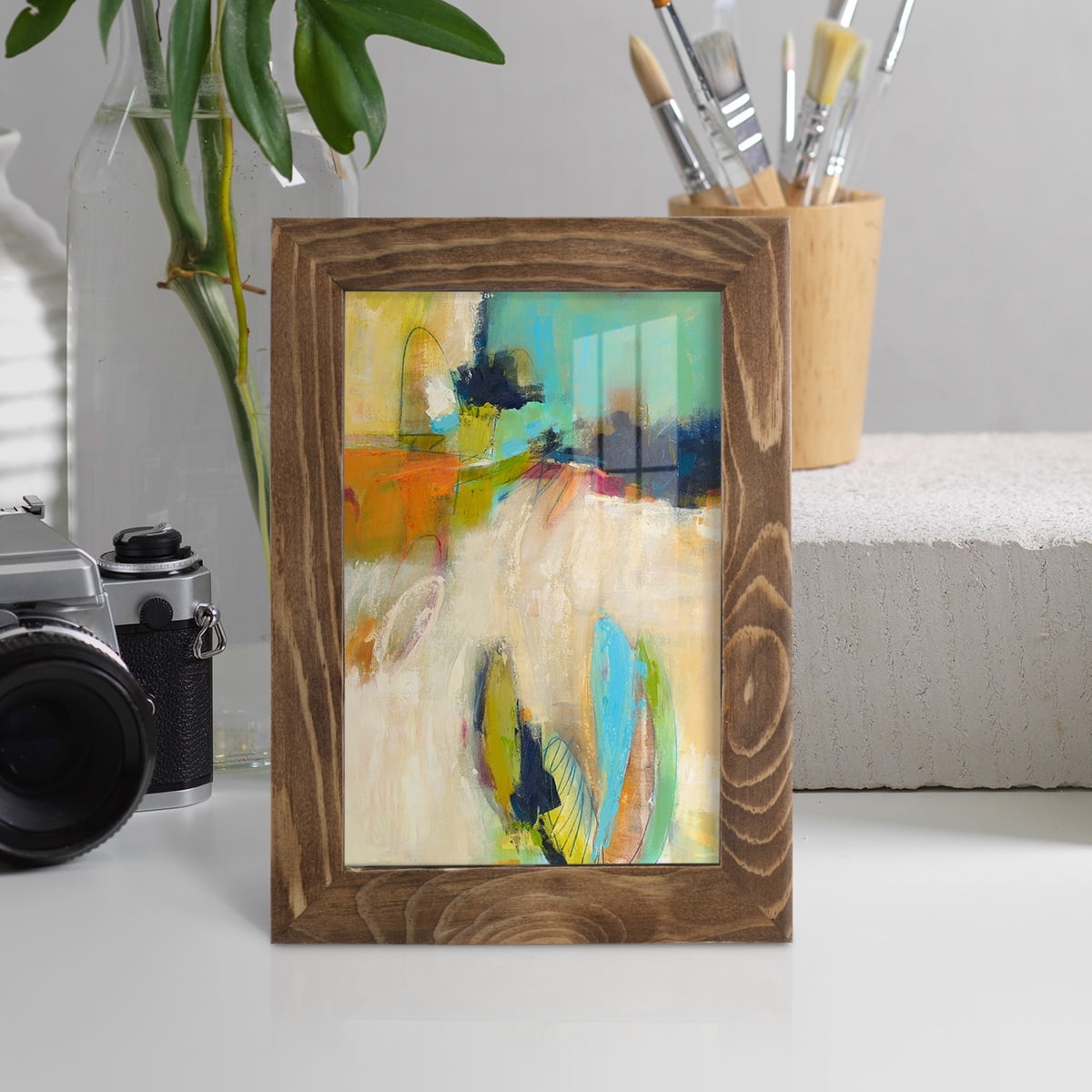 It All Adds Up - Framed Print w/glass - Walnut