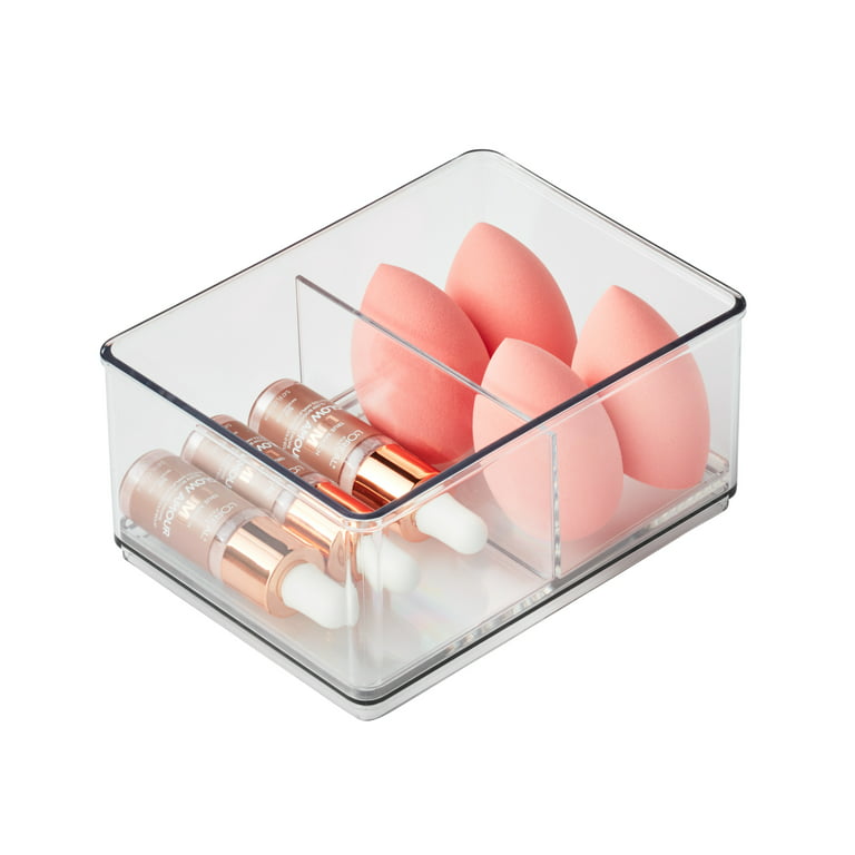 Acrylic Cube Organizer with Crystals (ROSEGOLD)