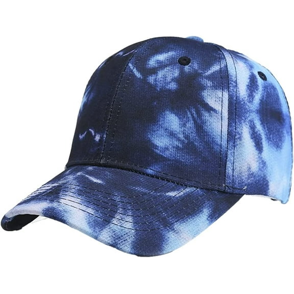 CoCopeaunt Fashion Tie-dye Baseball Cap for Women Men Trendy Colorful Soft Cotton Adjustable Hats Outdoor Summmer Winter