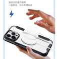 thumbnail image 5 of For Apple iPhone 15 Pro Max 6.7 inch Flap Folio Card Slot Non Slip Magsafe Wireless Charging Shockproof Protective Hybrid Fold Case Cover Light Blue, 5 of 8