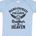 thumbnail image 4 of Inktastic Handpicked for Earth by My Brother in Heaven Angel Wings Boys or Girls Baby Bodysuit, 4 of 5