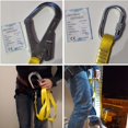 thumbnail image 4 of 5m 2200kg / 48lb Cinturón de protección contra caídas con mosquetón Arnés de escalada con mosquetón Cuerda de sujeción Posicionamiento para escalar techo Rescate de poda de árboles. Afortunado Sencillez, 4 of 4
