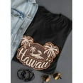 thumbnail image 3 of Hawaii Tropical Beach With Palm Trees Medium Front Graphic Women T-Shirt, Female XX-Large, 3 of 4