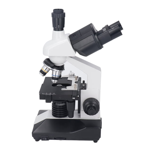 Microscopio Trinocular, 5 ángulos De Visión 40X-5000X Microscopios De Aumento Variador De Iluminación Halógena Para La Escuela