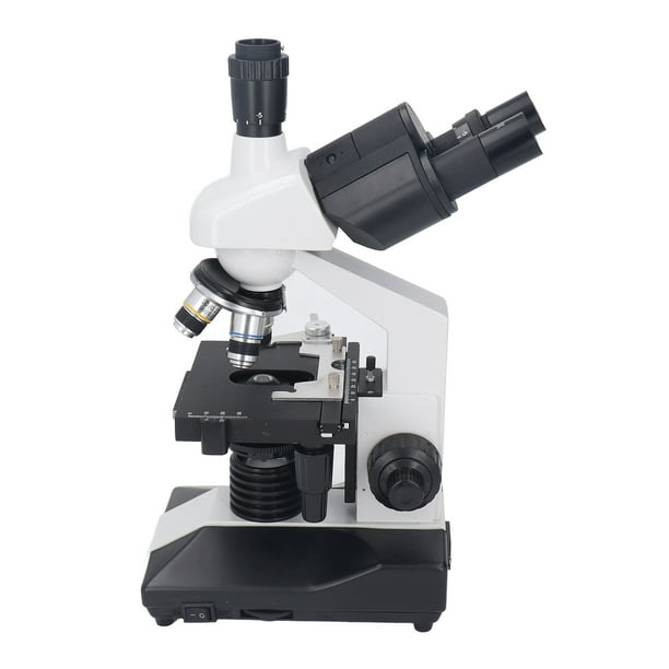 Microscopio Trinocular, 5 ángulos De Visión 40X-5000X Microscopios De Aumento Variador De Iluminación Halógena Para La Escuela