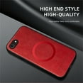 thumbnail image 2 of Magnetic for iPhone 7 / 8 / SE 2022 & 2020 Case, Compatible with MagSafe Support Magnetic Car Phone Mount PU Leather Slim Phone Case for Women Men for iPhone 7 / 8 / SE 2022 & 2020, Winered, 2 of 10