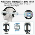 thumbnail image 2 of PECHAM 12000mAh Battery Head Strap Fit for Meta/Oculus Quest 3/3S, RGB Gaming Charging Head Strap for Extended Playtime, Reduce Facial Stress - White, 2 of 7