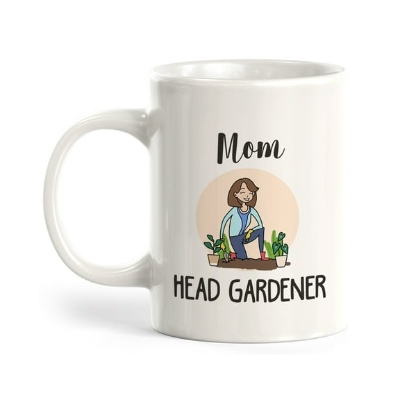 Mom Head Gardener 11oz Plastic Coffee Mug