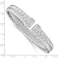 thumbnail image 3 of Sterling Silver CZ Woven Flexible Cuff, 3 of 5