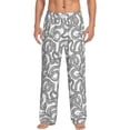 thumbnail image 2 of Goofa Snake Printed Soft Pajama Pants for Men, Wide Leg Comfy Casual Lounge Yoga Pants-X-Large, 2 of 9