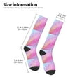 thumbnail image 2 of Wukai Fun Rainbow Pink for Contrast Color Stockings, Sports Fitness Adult Long Socks, Unisex, 2 of 6